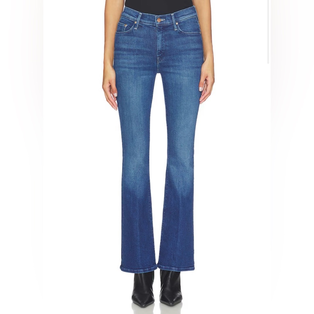 MOTHER Flare Jeans in Deep Blue